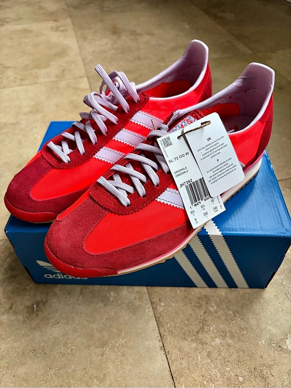 adidas SL 72 OG W Red & White Sneakers US 8